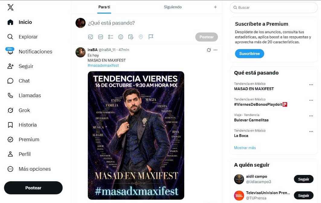 Emice_09's tweet photo. Lo logramos 

MASAD EN MAXIFEST
#masadxmaxifest https://t.co/Jd8PenNHFQ
