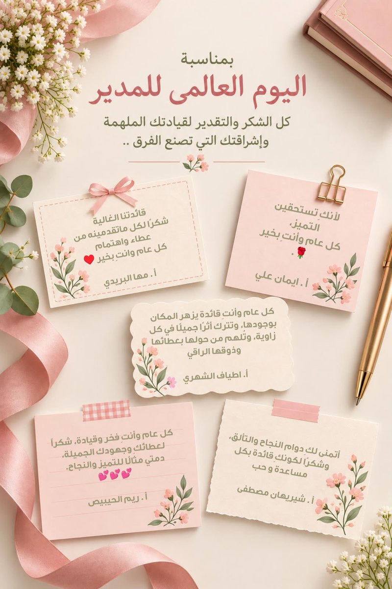 mody_bnt_khalid's tweet photo. أؤمن أن أجمل ما تحققه القيادة ليس النجاح والإنجاز فحسب، بل كسب القلوب والعمل مع فريق يؤمن بالعطاء والتعاون.🤍
شكراً لكم على مشاعركم الطيبه 
و أسأل الله أن يجعلني دائمًا عند حسن الظن.

#يوم_المدير_العالمي 
#اليوم_العالمي_للمدير https://t.co/w7T31g9EbO
