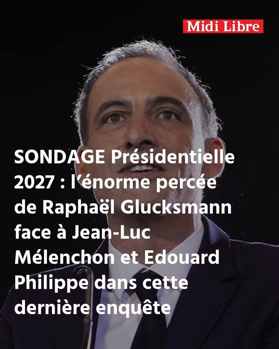Vukuzman's tweet photo. Un nouveau Macron est possible, et l’ensemble du système oligarchique et atlantiste fera tout pour faire élire Glucksmann.

On en est à l’étape de « l’incroyable percée ». Demain, ce sera « un renouveau crédible pour la France », et ça finira après-demain en un soi-disant « front républicain » pour vaincre le soi-disant fascisme et nous « sauver ».

Par contre, si Glucksmann gagne, on ne sera pas sauvés de la vassalisation renforcée à Washington et à Bruxelles, on ne sera pas sauvés de la fédéralisation de l’Union européenne, on ne sera pas sauvés de la mainmise de l’oligarchie sur ce qui reste de souveraineté populaire, on ne sera pas sauvés du triomphe des intérêts particuliers sur l’intérêt collectif, on ne sera pas sauvés de l’effondrement civilisationnel.

Bref, la France ne sera pas sauvée.
On pourra même considérer que ce sera son chant du cygne.
Mais un chant faux, comme le programme de Glucksmann, comme sa Marseillaise, dont il ne connaît même pas les paroles.

Tout est fait pour que rien ne change, pour que nous poursuivions notre course vers les abysses.

Glucksmann, s’il gagne, sera l’ultime clou dans le cercueil de la France.