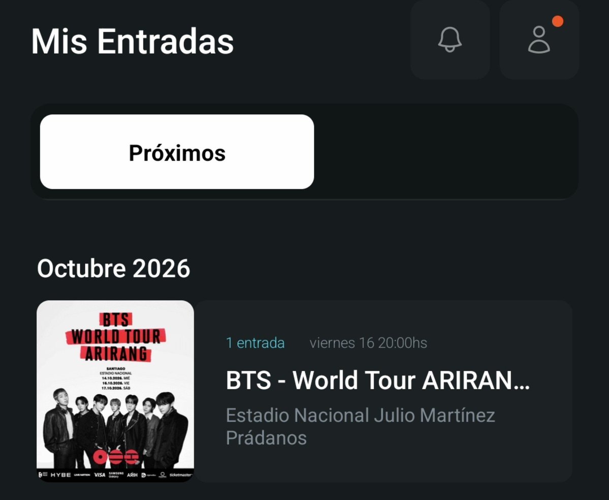 vaanvt1's tweet photo. REGALO ENTRADA BTS CHILE
Cancha andes para mañana 16
Llevo 3 semanas intentando venderla, asi que me rendi. 
desafortunadamente no podre ir por problemas de salud y económicos, soy de México, si alguien le interesa mandeme DM 🫶 #BTS_WORLDTOUR_ARİRANG_SANTIAGO #regaloentradabts https://t.co/G23g2AFXUX