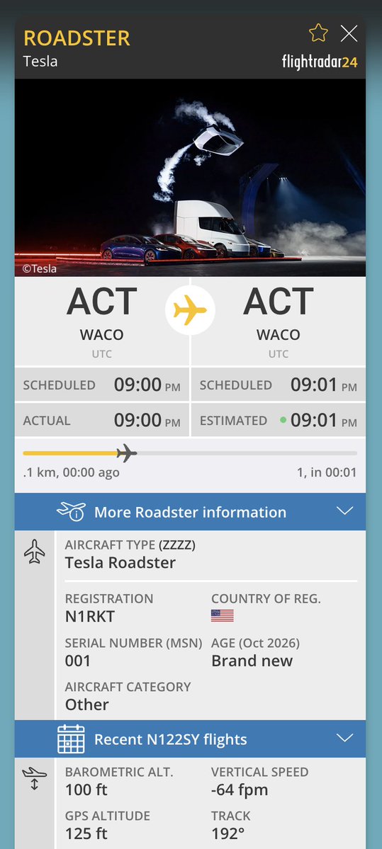 flightradar24's tweet photo. No update needed. Now, about transponders for the rockets... https://t.co/OKLHptJpmr