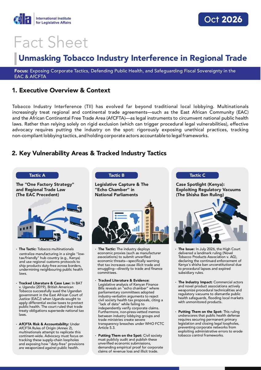KETCA254's tweet photo. Understanding tobacco industry engagement in regional trade processes is part of protecting strong tobacco control measures. Read the factsheet - https://t.co/9eRsH7n6AH #ProtectHealthInTrade #TIMRKenya https://t.co/54Lsacd1q7