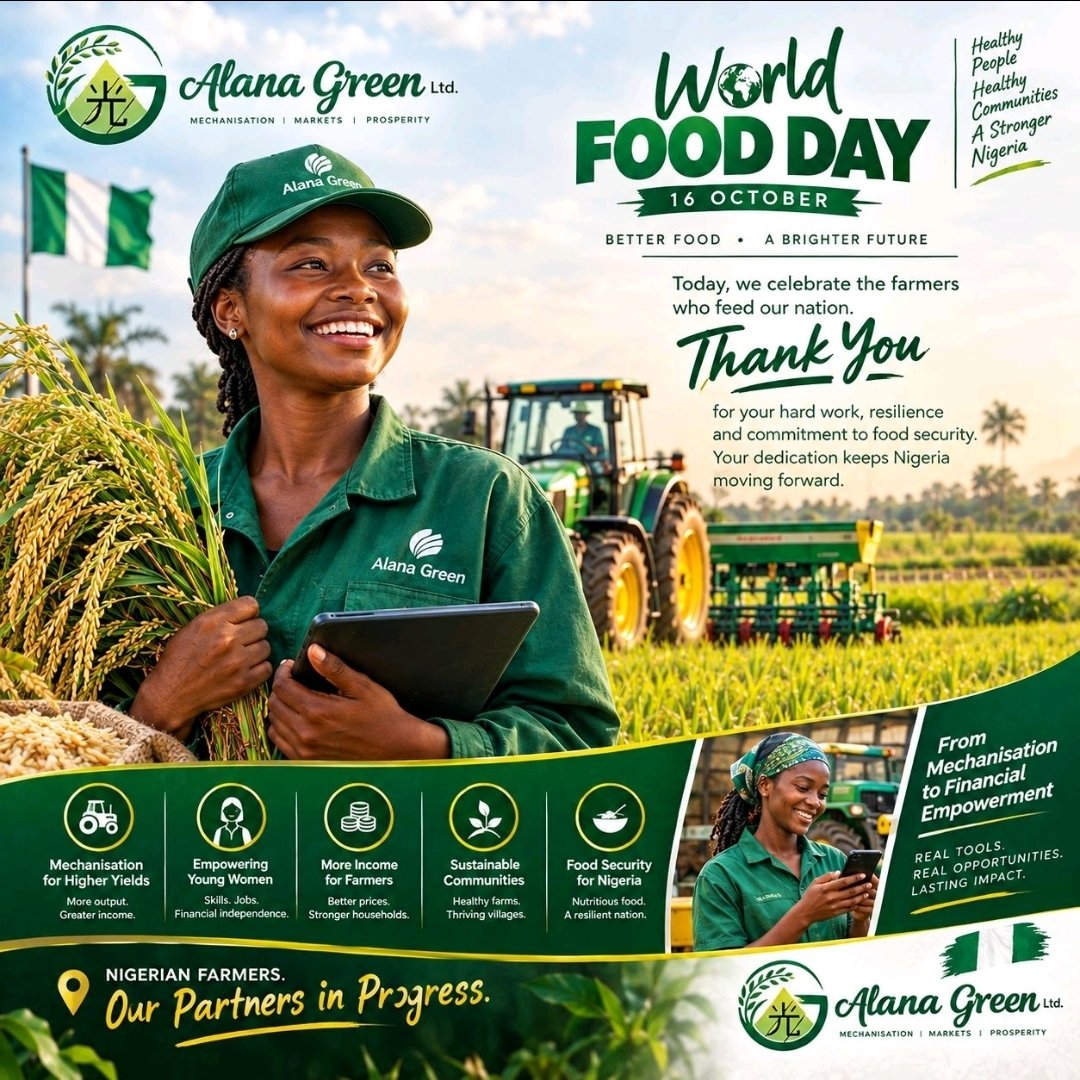 Bountiano's tweet photo. Farmers in Nigeria work really hard. 

I bow in respect to all the amazing guys building in Africa's food sector! 🚜💻

#FoodSovereignty #Technology #Sustainability https://t.co/fJFlK42sJi