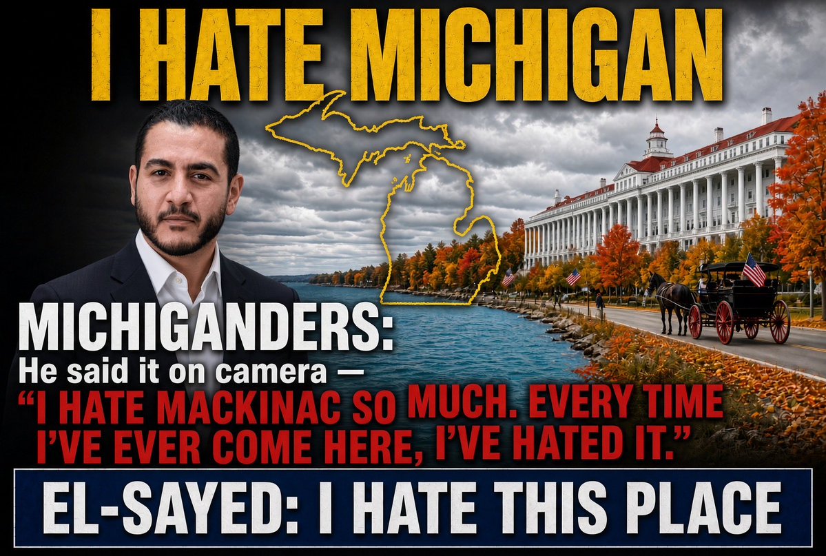 TruePatriotVox's tweet photo. @AbdulElSayed “I know America”

And you Hate it. https://t.co/6MtYO4JEOM