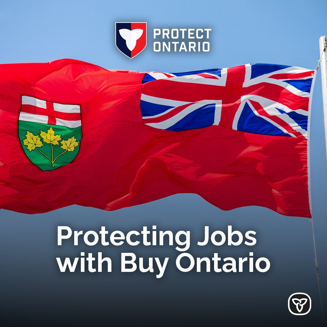 SteveClarkPC's tweet photo. Every procurement dollar is an opportunity to support Ontario jobs.

That’s why we’re protecting Ontario businesses by leveraging our $236 billion infrastructure plan to buy more Ontario-made lumber, steel, vehicles and other products whenever and wherever we can. https://t.co/Z1TKGCTzmb