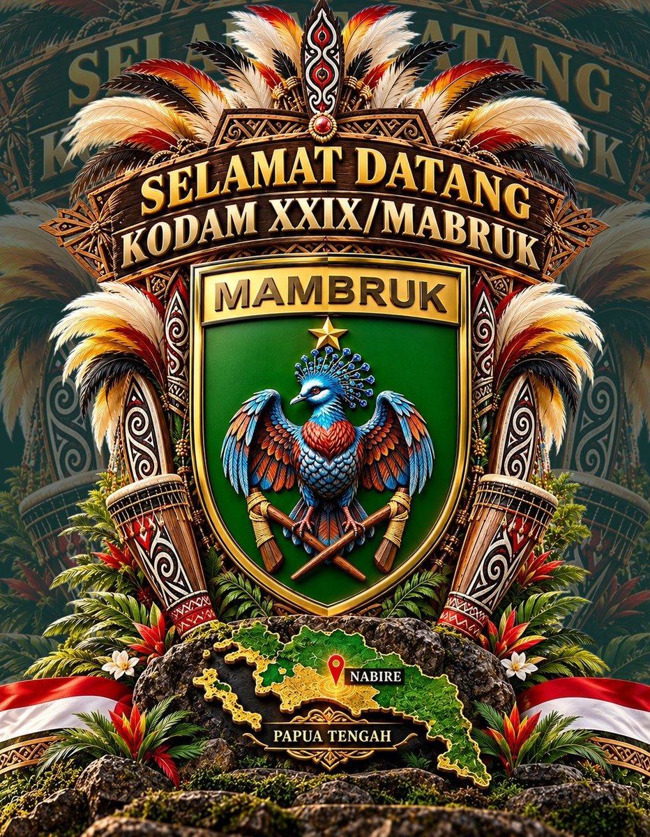 BrajaVira's tweet photo. Langkah Awal dalam Menjaga Kedamaian, Membangun Papua Tengah.

Selamat Datang KODAM XXIX/MAMBRUK
di Papua Tengah.

#kodamxxixmambruk #fyp #papuatiktok #nabire_twitter #infonabire https://t.co/hHT6Fhmn1C