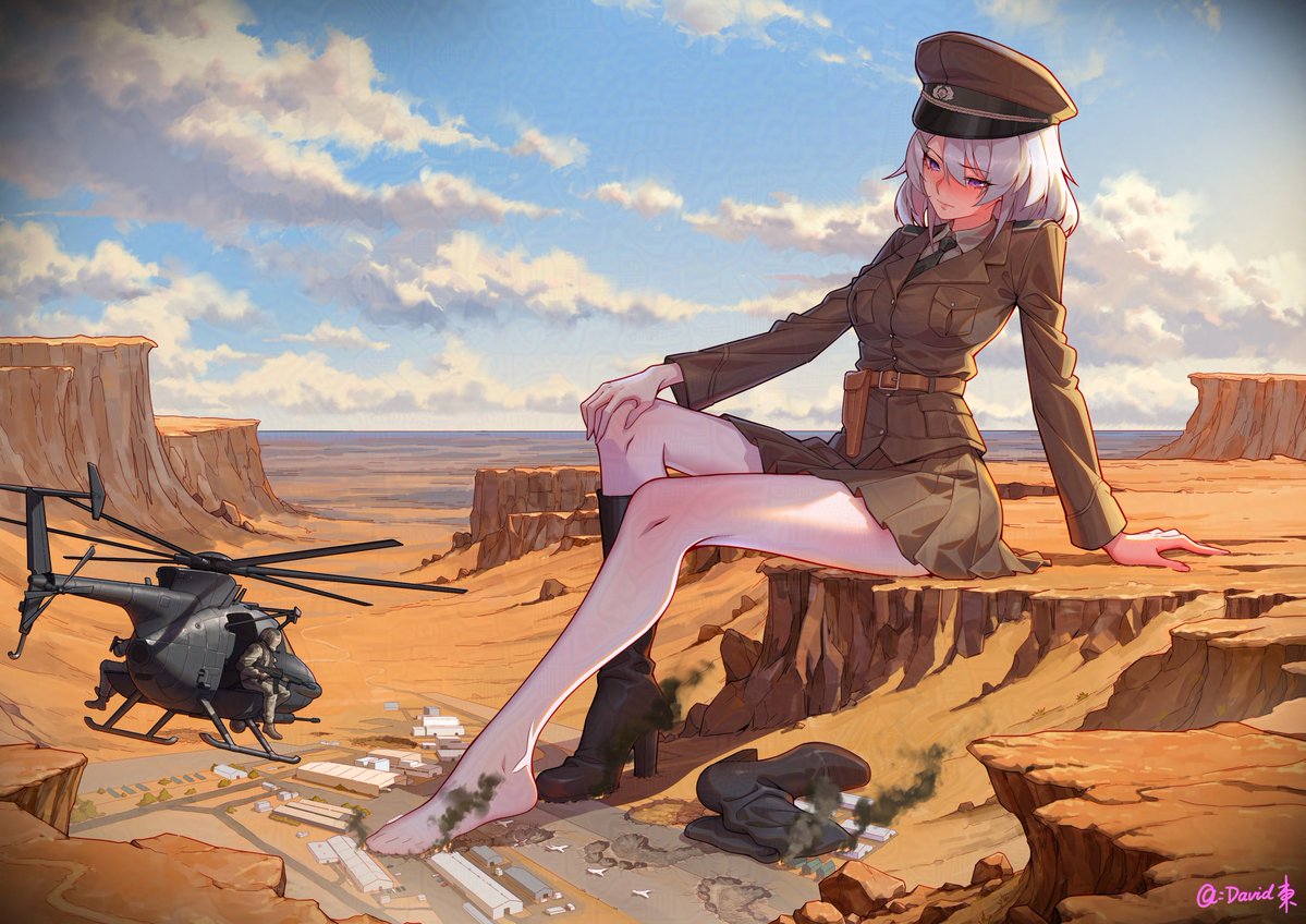 David96054182's tweet photo. 【Air Supremacy】

"Command, our base was UNDER attack, literally."

Thanks for the commission inspired by Ace Combat 8!

#giantess #巨大娘 https://t.co/0YvHwaFUdL