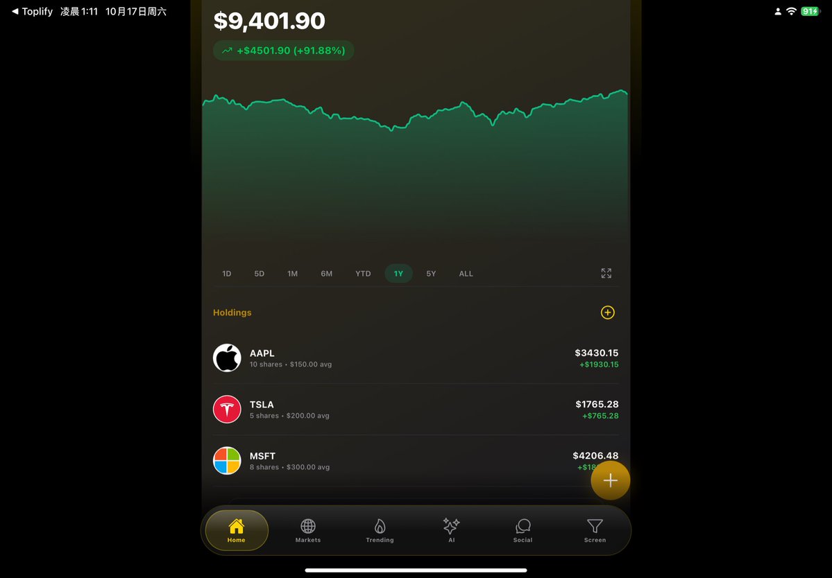 AcvoraAI's tweet photo. @WallStStocksAI Is this the iPad support you're talking about? What's the difference between this and previous iPad versions? It still has those thick black borders—this is not "support" at all. It’s just the phone version blown up; there is absolutely no proper optimization for the iPad. https://t.co/fmQD208Ry9