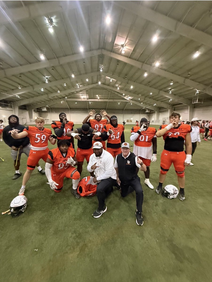 CoachBurns1403's tweet photo. So proud of this Defensive line group at Tusculum University!!!! 

Happy that they allow me to be their Assistant Coach!!!

Such fantastic young MEN on &amp; off the field…:

Now let’s go get them tomorrow!!!!!

“It all starts up front.” https://t.co/kvHBCIoc5z
