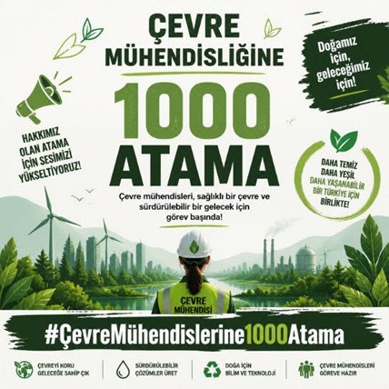 smhsimsek's tweet photo. @aBayraktar1 Ülkemizin çevresini korumaya, sürdürülebilir bir gelecek inşa etmeye hazırız. Eğitimimizi tamamladık, şimdi bilgi ve emeğimizi kamu yararına sunmak istiyoruz. Sesimizi duyun!

#CevreMuhendislerine1000Atama https://t.co/GPcfoTW1S9