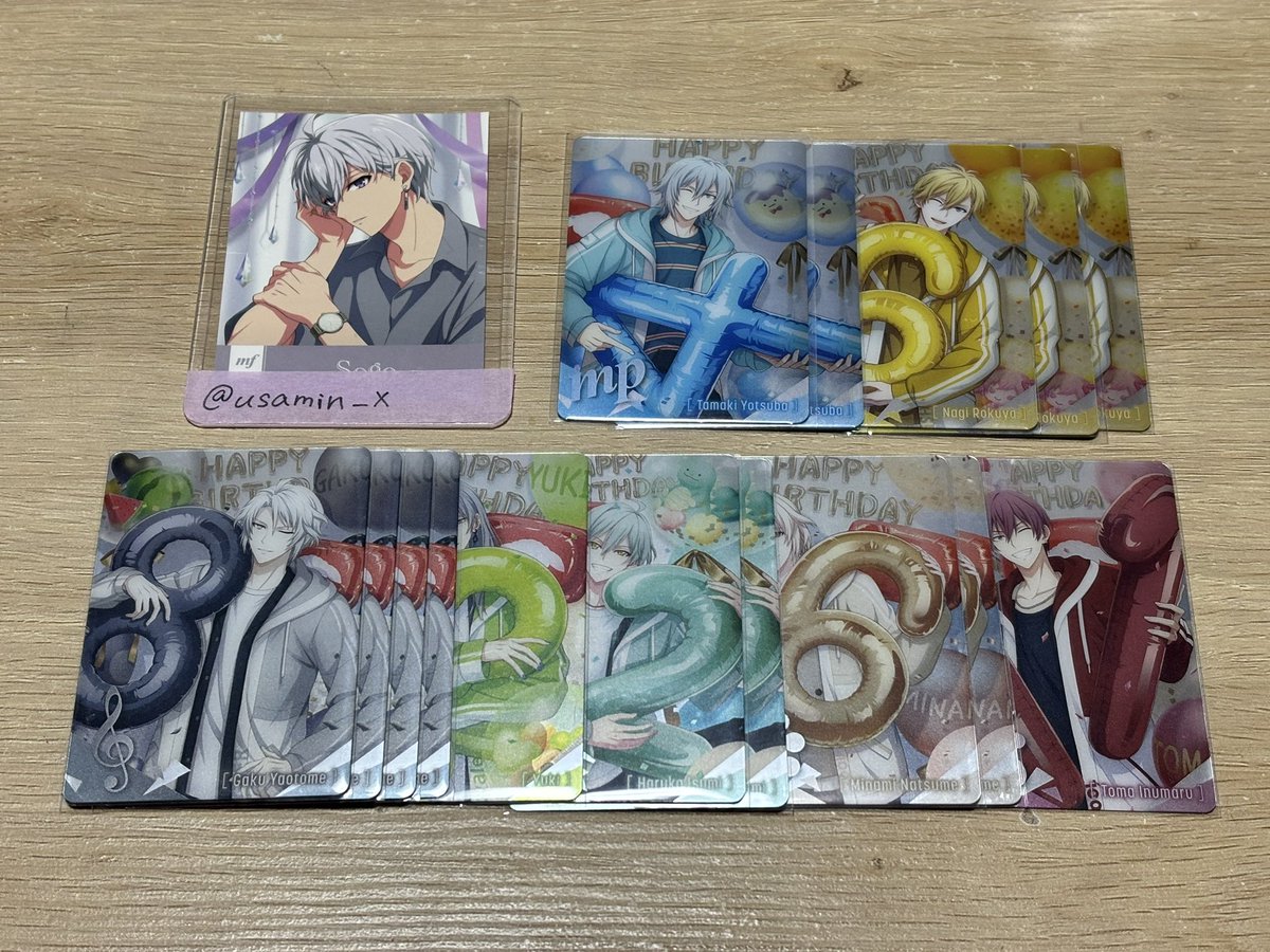 usamin_x's tweet photo. アイドリッシュセブン アイナナ メタルカードコレクション27 メタカ27  交換

譲→大和 環 ナギ 龍之介 楽 千 百 悠 巳波 トウマ 虎於

求→ 同種 壮五 一織
         過去弾 アイスタ sugao 

郵送 or  池袋10/17(土) 本日手渡し
検索からもお気軽にお声掛けください https://t.co/cXvGQOJTxU