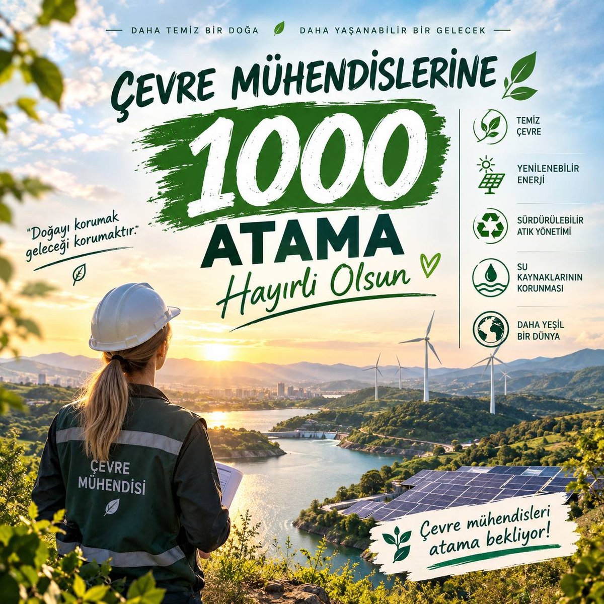 Nazzozerk's tweet photo. 🌱 Doğayı korumak, geleceğimizi korumaktır. Çevre sorunlarıyla mücadelede çevre mühendislerinin kamuda daha fazla görev alması ülkemiz için bir ihtiyaçtır.
@murat_kurum
@edipuzen
@EmineErdogan
@csbgovtr
#CevreMuhendislerine1000Atama
Mehmet ŞimşekBetagovMüge Anlı İbrahim Tatlises https://t.co/tHfzvCfSvj