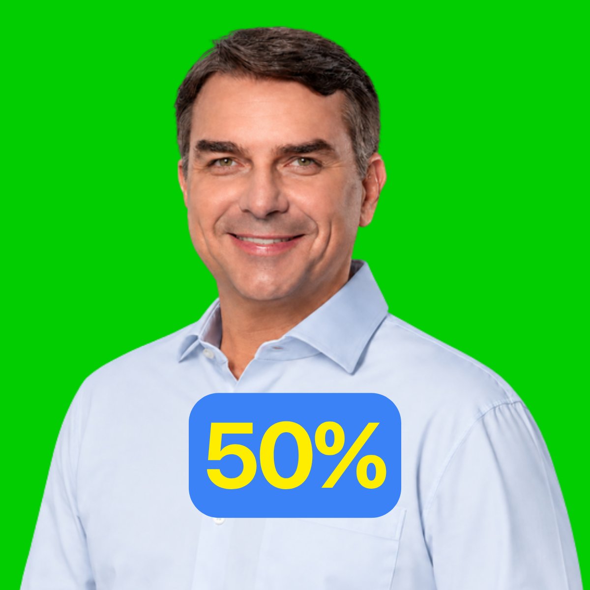 poptime's tweet photo. 🚨⭐ NÃO VAMOS PARAR! Lula e Flávio Bolsonaro CRAVAM nos 50% em nova pesquisa do PoderData/Aya, que inicialmente dava vantagem de 53% para Flávio Bolsonaro. https://t.co/N9Rb62deas