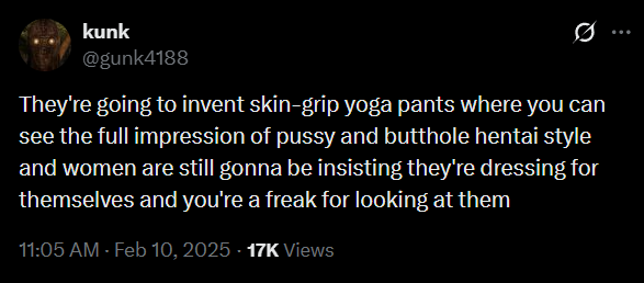 gunk4188's tweet photo. you can call me an incel freak but you can't call me wrong https://t.co/rZDeBwAgWu
