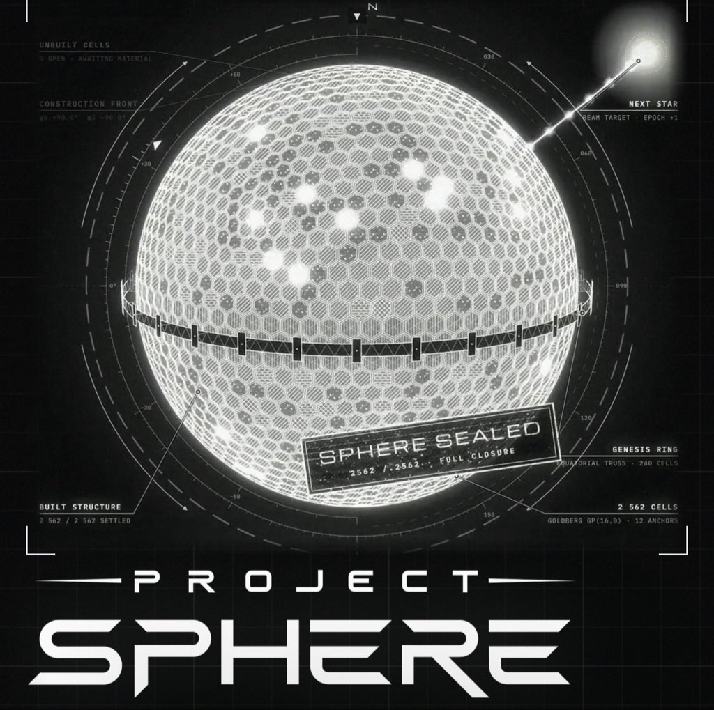 Web3stunner_'s tweet photo. project sphere is an nft project inspired by the idea of humanity advancing toward a type ii civilization, capable of harnessing energy on the scale of an entire star.

@projectspherexy uses the dyson sphere concept as the foundation of its vision, combining futuristic world-building with digital ownership.

the project is currently building its early community through the genesis registry, where participants can register their identity and become part of the sphere from the beginning.

you can register at https://t.co/qBb9CxCRmu.