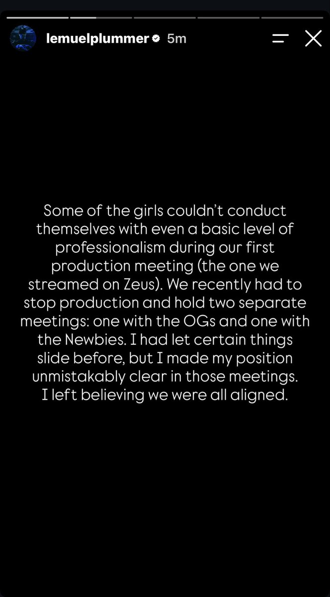 TheZeusReport's tweet photo. Lemmy took to his IG Story to address the rumors that he fired the entire Baddies cast. He also addressed professionalism and the cast not showing up to set, and said that he's considering replacing a few Baddies. Thoughts? 👀 #BaddiesUSA #BaddiesUSAChapterTHREE https://t.co/xy0Zn6cYEi