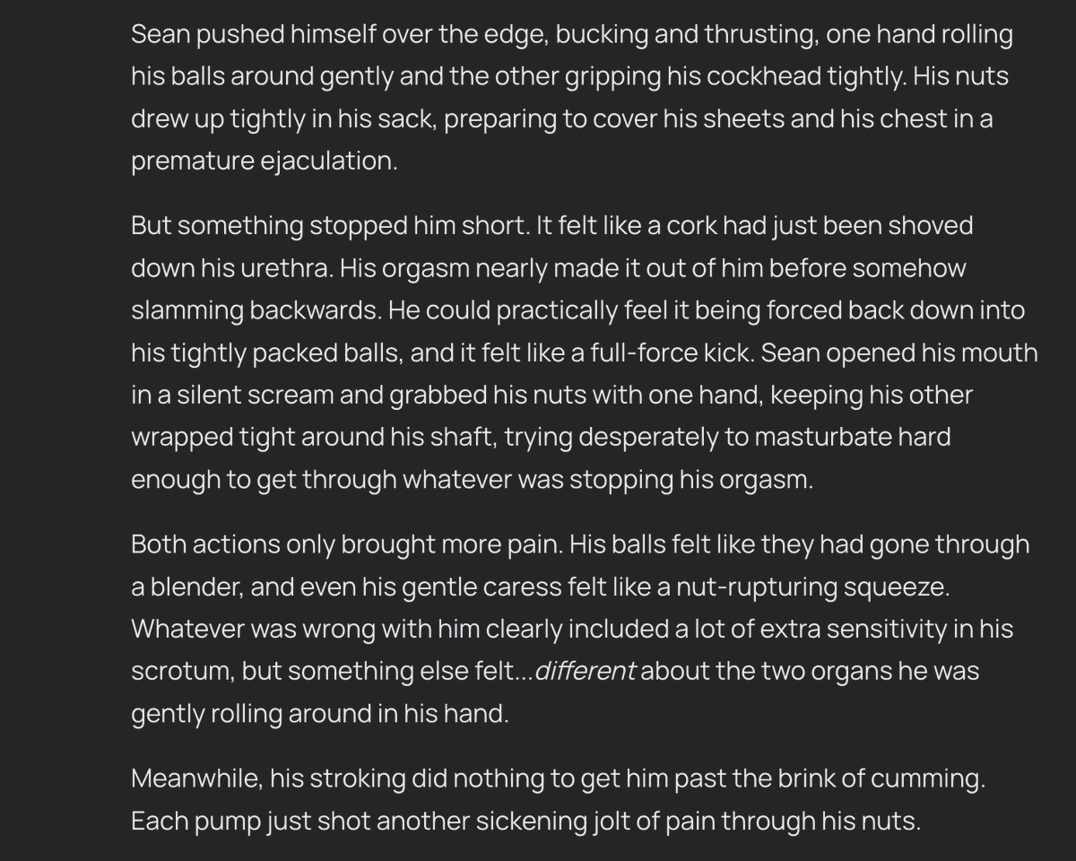 preunbb's tweet photo. It's October! Here's a spooky witch story from the vault.

Living with Ballbusting Witches: Sean lives with his step-mom and step-sister. They're witches. Things go poorly.

https://t.co/eRNVWLYBFo

#ballbusting https://t.co/Dzr6sqCjey