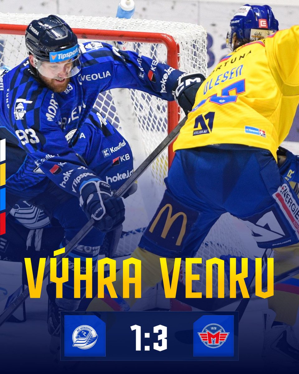 HC_Motor's tweet photo. VÝHRA VENKU | Z Vítkovic vezeme všechny body! https://t.co/Mm6TlsAS0R