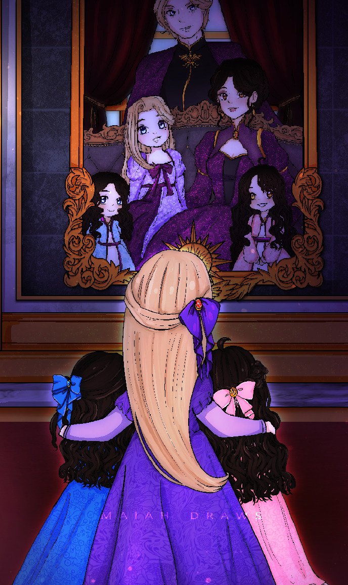 MaiahDraws's tweet photo. I do still draw a lot! Here is me remembering  to post, still going strong with my Royal AU https://t.co/8P62TJpMBT