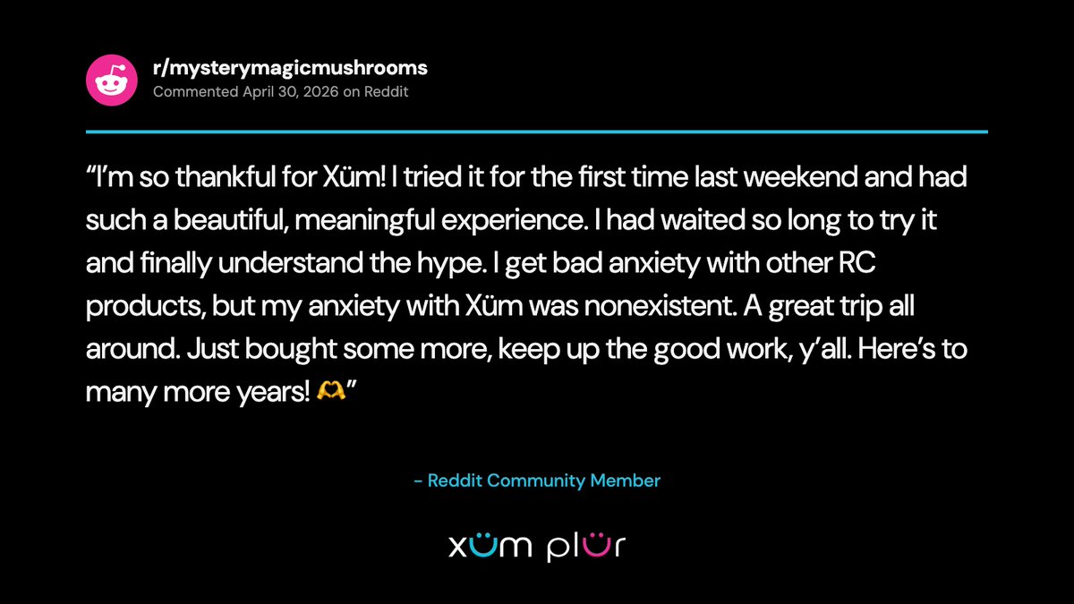 xumplur's tweet photo. A testimonial from the reddit community.  
💙 #XUM https://t.co/85lv3t1uxG