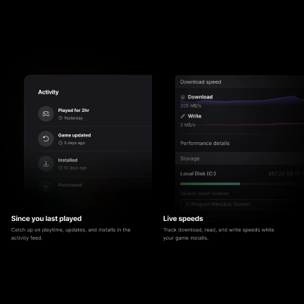 EpicGames's tweet photo. Look who got a glow up 💅

Faster, smaller, sleeker and did I say faster? 

The new Epic Games Launcher is here. Come check it out 👉 https://t.co/xR1FIPexQ6 https://t.co/K2MfXJHIjf