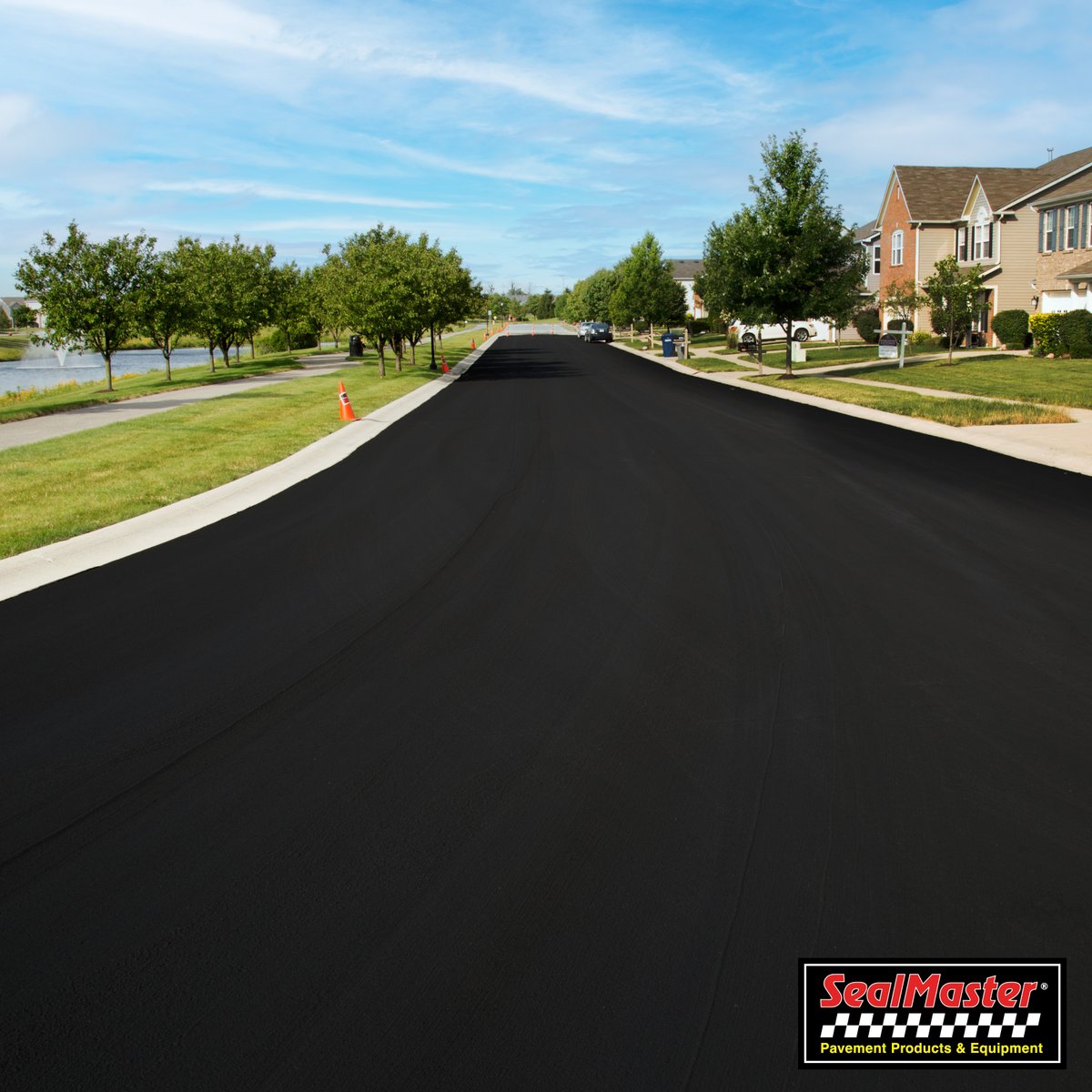 SealMasterNet's tweet photo. Daily exposure to the elements, changing temperatures and everyday wear can take a toll on neighborhood roads. SealMaster pavement sealers help protect residential streets from deterioration while delivering a uniform, rich black finish.

Contact your local SealMaster representative today to learn more today!