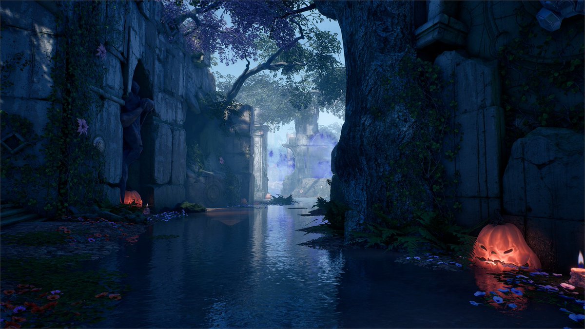 PredecessorGame's tweet photo. The battlefield’s looking a little different after dark 🦇🎃

Shadow’s Eve has taken over! Have you spotted all the spooky changes yet? 👀 https://t.co/6Z8eFG6TwU