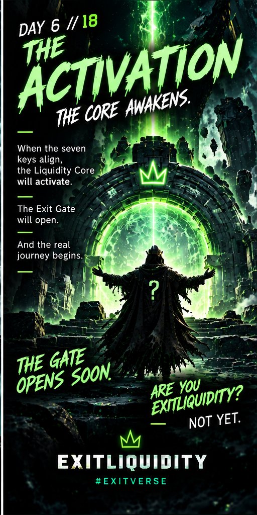 WHOisWhoCoin's tweet photo. EXITVERSE FILE 018 // THE MEMORY

The Core revealed one final recording.

A voice whispered:

"An Exit is not what you take.

It's what you make possible for someone else."

WHALE lowered its head.

EXIT touched the question mark on his chest.

And somewhere, the seventh key began to glow.

#Exitverse