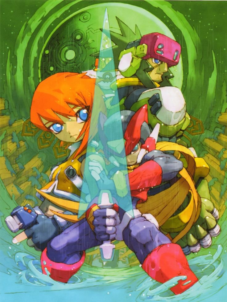 ThatABSensei_2's tweet photo. Toru Nakayama doesn't MISS 
MMZ design is so distinct from the other Mega man series. His art made me feel inspired to draw more Mega Man arts https://t.co/blKTtzzuib