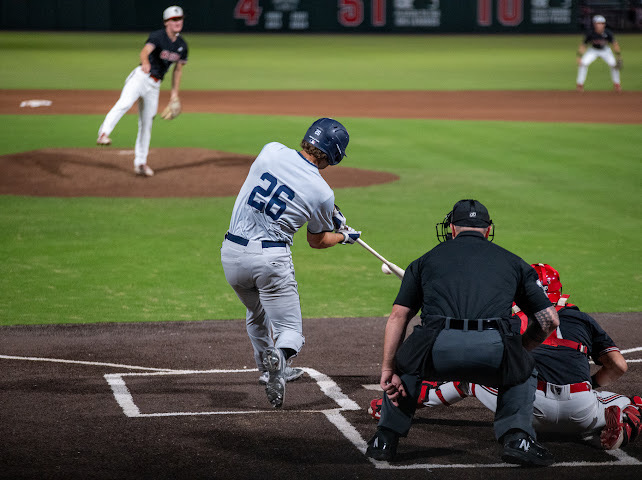 SCFBaseball's tweet photo. Former MANATEE &amp; current @LibertyBaseball outfielder    Ryan Kaitz is back in town for the weekend &amp; coaching some 3rd base for the #TEES today!!! Let's gooo!!  Kaitz has a couple of homeruns for the Flames this fall including one recently against NC State!   😎 @SCFManatees #LWR https://t.co/Kt6BDx49eJ