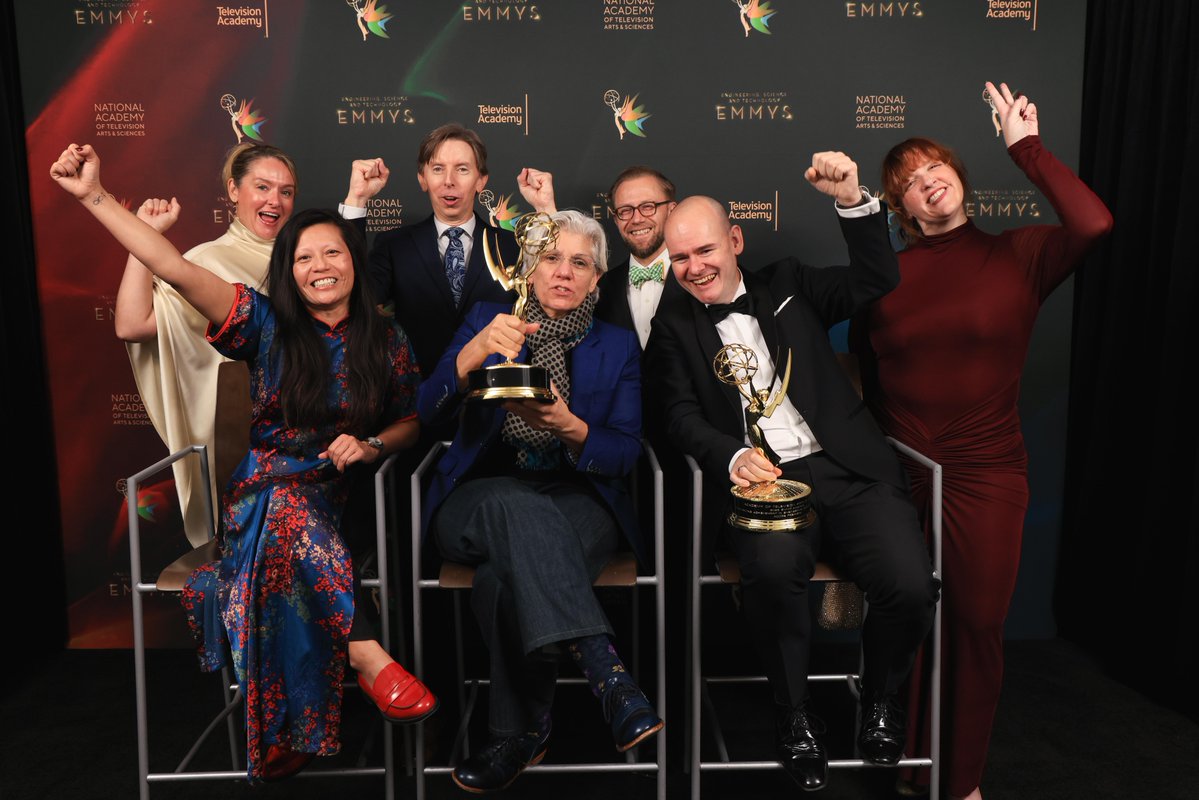 AdobeVideo's tweet photo. The real win is getting to be your video editing software. But the technical win is “Engineering, Science & Technology Emmy Award for Outstanding Achievement - Adobe Premiere,” accepted by Laura Teodosio (Senior Director of Product, Digital Video and Audio) and the Adobe Video team.

We are beyond honored to be recognized by the very community we’ve made it our mission to support, uplift, and export. https://t.co/1iX0e8u9Nn