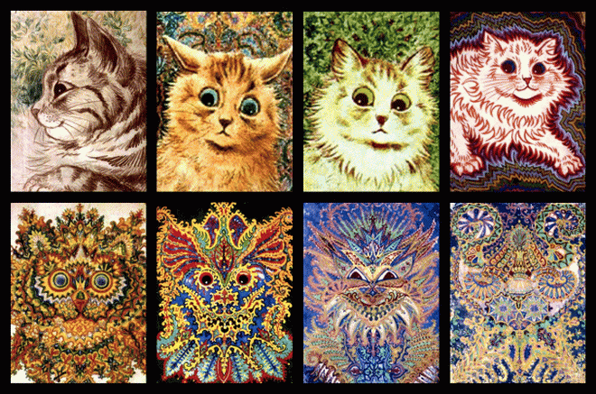 Purpgt ppl reduce Louis Wain to his Schizophrenia and Purport it as a Tragedy ...