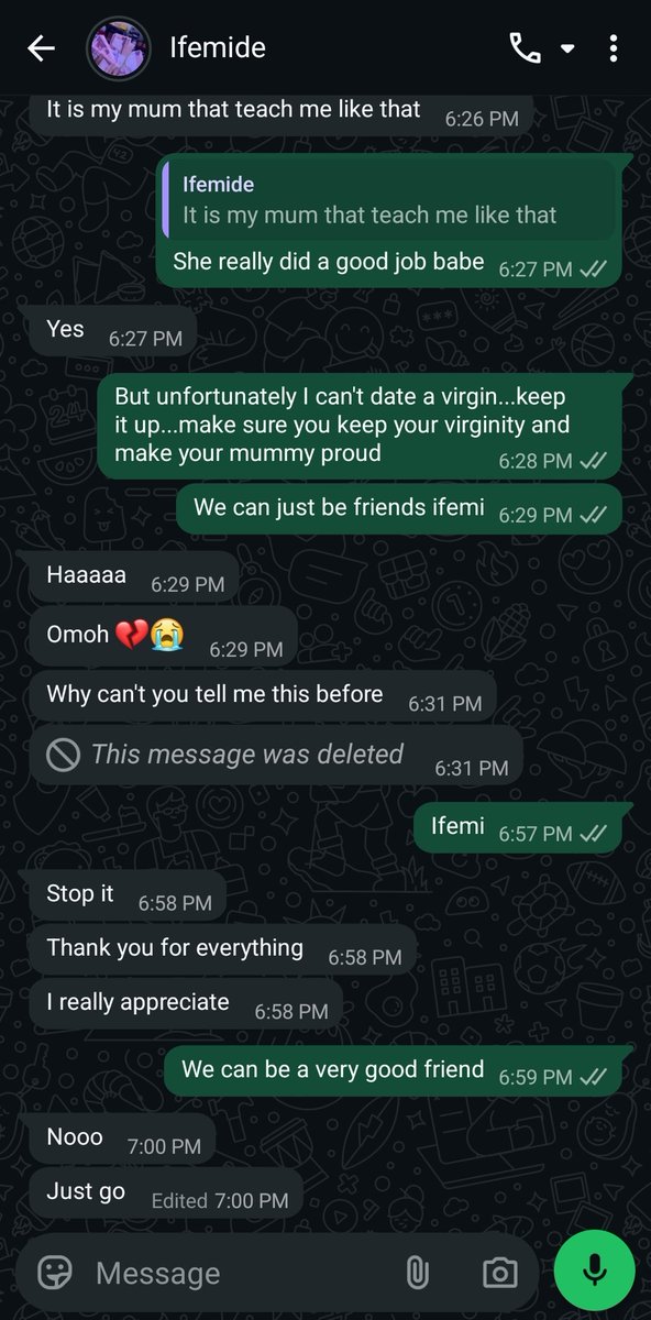 sonofGodd001's tweet photo. I told this girl I can't date a virgin and she was literally crashing out🙂 https://t.co/RN3Diz476c