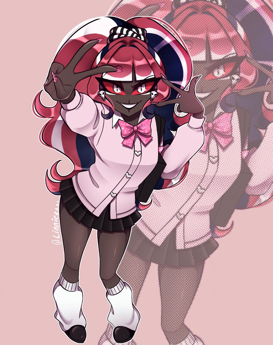 linniezzzz's tweet photo. Gyaru Velvette 
#velvette #hazbinhotel https://t.co/fESftkhcg6