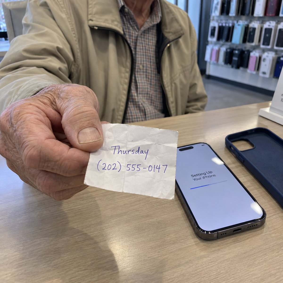 Xinbato_oz's tweet photo. Last Saturday, I took my father to buy a new phone. His old one barely lasted until lunchtime, but he insisted it was fine.

While the employee transferred his contacts, Dad handed me a folded piece of paper.

“Make sure this one goes in.”

It was a woman’s number.

Mom died three years ago. I tried not to smile as he explained that they talked most Thursdays, sometimes for nearly an hour.

Then he asked whether he could keep his own number.

“She won’t know where to find me if it changes.”

While he chose a case, I searched the number.

It belonged to a call center selling homeowners insurance.

My father had been renting the same apartment for twenty years.