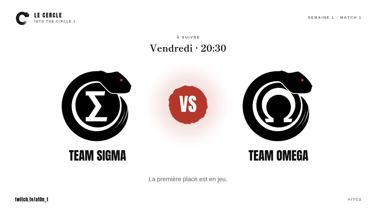 lecercle_0ff's tweet photo. Troisième Match de l'ITC 2 

En direct sur https://t.co/XxlCX8oLRm https://t.co/Hpcq6Gh3D3