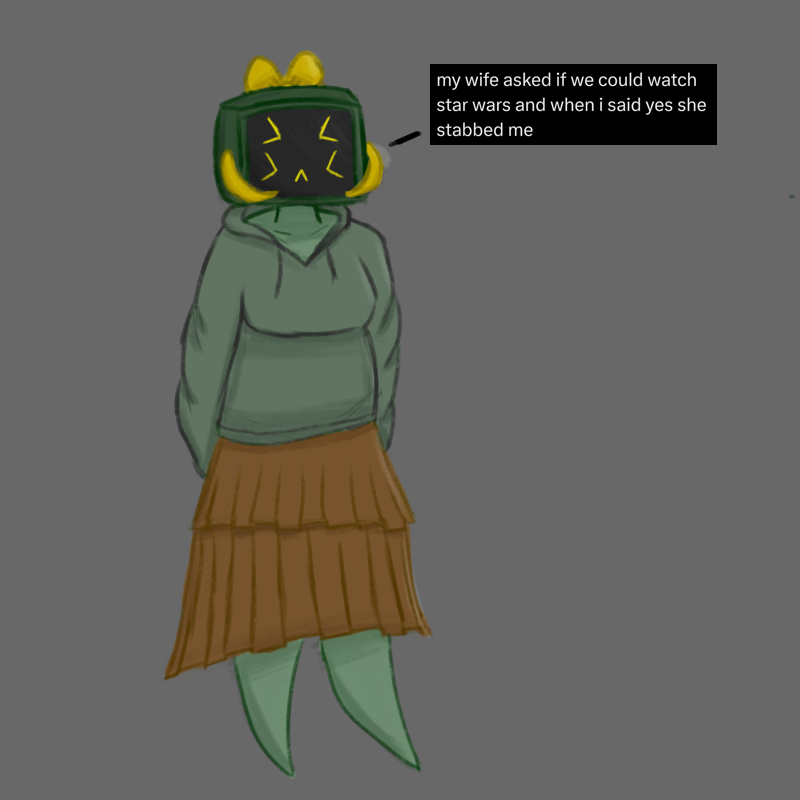 empty_reservoir's tweet photo. was testing out brushes and invented a freak of some sort. i dont like this brush but i like the freak https://t.co/2oUreUnbpv