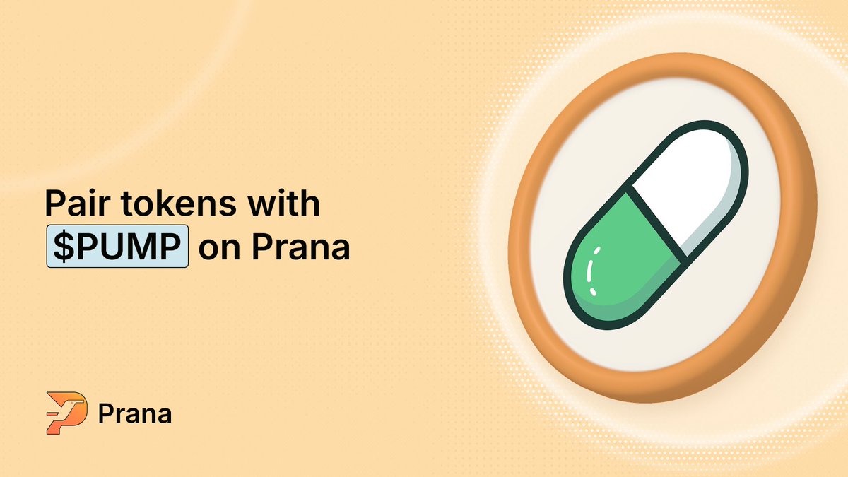 LaunchOnPrana's tweet photo. You can now pair tokens with $PUMP On https://t.co/dir6NBDuUi https://t.co/B5JUJisEHB