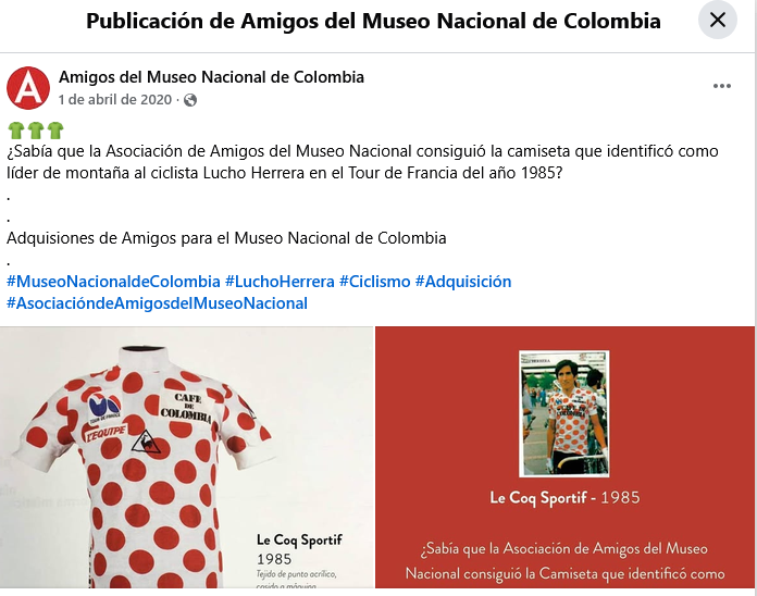 rabodeajip's tweet photo. ¿Por qué bajaron la camisa de campeón de la montaña del Tour de Lucho en el 85?
¿Fue que les pareció muy maricona o fue por la alusión a las pepas? https://t.co/HPPPydYYXq