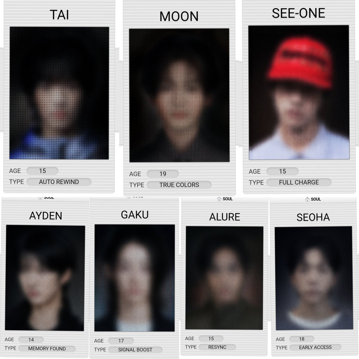A2OSOULBRASIL's tweet photo. ℹ️ TEORIA | No site do grupo 7 membros possuem 'Types' que por coincidência é os mesmos que usavam vermelho no showcase. 

Os outros 8 membros não possuem 'Types' revelados, podendo indicar que a unit de 7 membros possa ser a primeira a debutar.

#A2OSOUL #A20 #SUPERSTAR https://t.co/23Jk0pr7KF