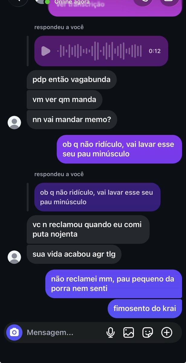 oliveiraw77's tweet photo. mano esse é o nível q mnh amiga conversa pqp onde ela achou esse satanás https://t.co/8ZNIWavFHI