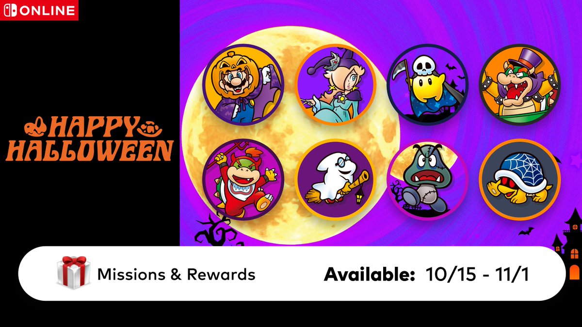 vnder_yt's tweet photo. News: Bei Nintendo Switch Online könnt ihr eure My Nintendo-Platinpunkte gegen Halloween-Profilbilder eintauschen! 🎃

Die Icons sind auf Nintendo Switch 2 und Nintendo Switch bis zum 2. November erhältlich! https://t.co/iN3Ru9Dqr5