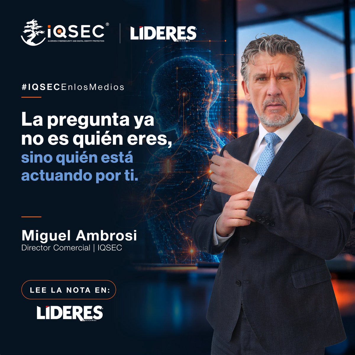 IQsec's tweet photo. #IQSECEnLosMedios | Los agentes de IA ya actúan con credenciales dinámicas. Miguel Ambrosi explica el reto: saber quién autorizó cada acción👇
https://t.co/EFU1xgA1Sl

#IQSEC #IA #Identidad @LideresMexicano https://t.co/PWIS9jVytI