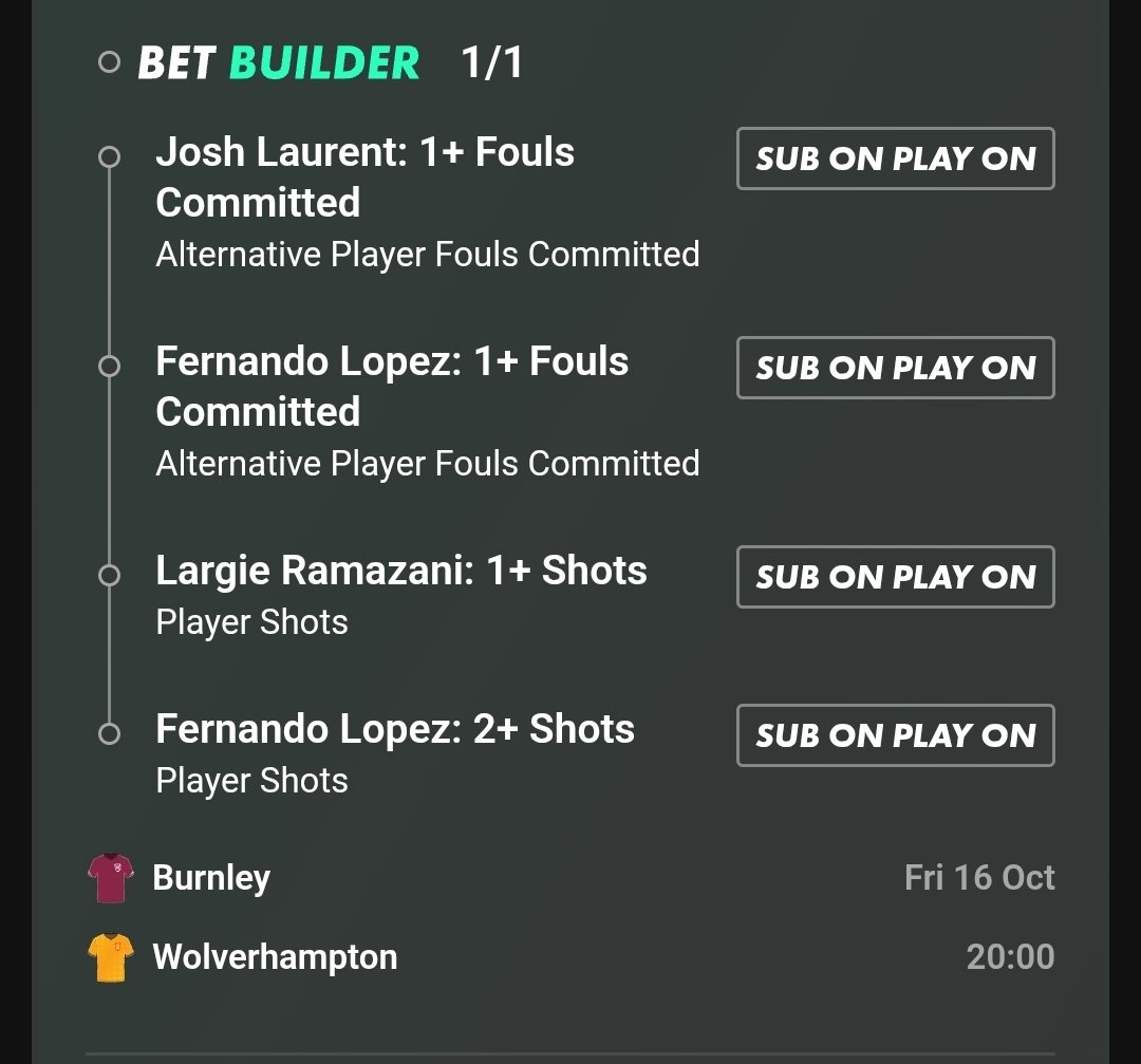 EvenBetbuilders's tweet photo. 📅Burnley vs Wolves
📝1/1 Bet Builders

Laurent Fouls 1,2,1,0,2 

Lopez Fouls 2,3,1,1,0 

Ramazani Shots 4,1,2,2,3

Lopez Shots 2,3,1,3,4

#BURWOL
#CHAMPIONSHIP
#EFL https://t.co/l9x6vJxoXI
