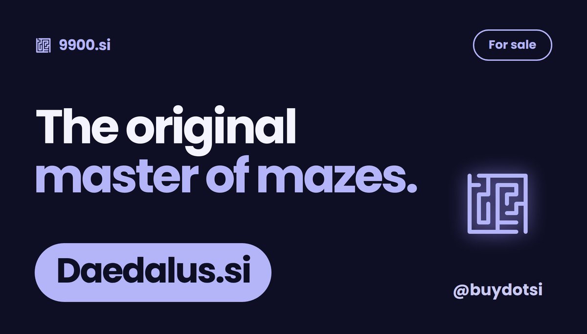 BuyDotSi's tweet photo. https://t.co/VPzyRsobqg
Available for acquisition.

#SuperIntelligence #SI https://t.co/uZzOdTiYo4