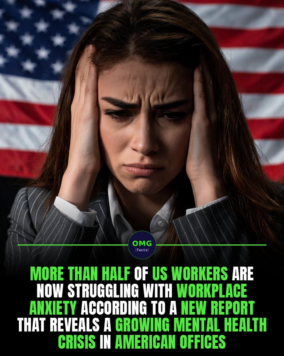 OMGFacts's tweet photo. 🧠 Over half of US workers feel major work anxiety

57% say stress has climbed in recent years.

Burnout costs companies big.

Sources: ComPsych, APA

#omgfacts #WorkplaceStress #Burnout https://t.co/viwaRc9iv9
