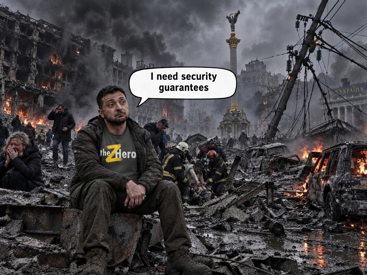 xiixbax's tweet photo. @ZelenskyyUa 2019: "My five-year mission is to end the war"

2023: "We will do everything to win this year"

2026: More "peace enforcement" campaigns and talk of further pressure

THE ZERO https://t.co/pzX6sSvFw6