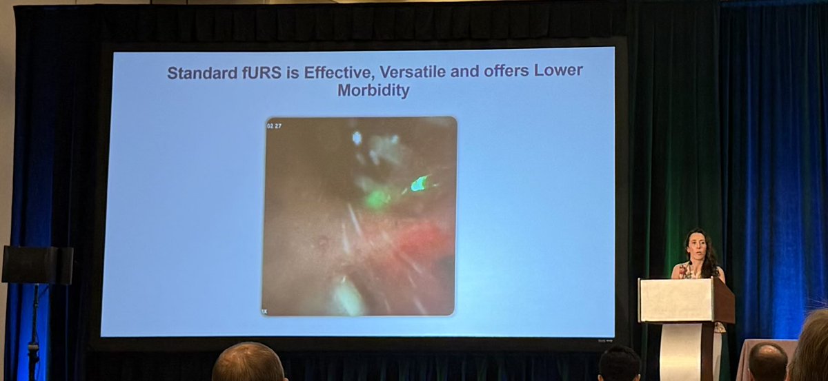 dvolm's tweet photo. #NCSAUA2026 Debate: Why My Way is Best: Approaching a Symptomatic 15mm Mid Pole Stone #Rockstars @wilson_sui @perryjxu @DrDAgarwal @anna_zampini @emi_emirell @young_endosoc https://t.co/J4em6aWhZR