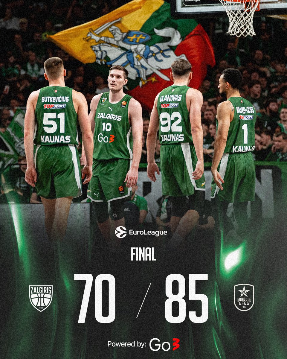bczalgiris's tweet photo. Not the results we wanted this double week. We go again.

Thank you for standing with us, green &amp; white family. We need your support again this Sunday as we return to the court against Taurage - tickets on our story. 🎟️

(Presented by: Go3) https://t.co/v8CKlJ8kaN