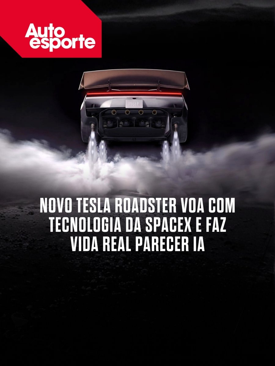 autoesporte's tweet photo. Nova criação do bilionário Elon Musk �� cupê esportivo com carroceria de fibra de carbono equipado com motores de foguete; modelo faz acrobacias no ar e acelera de 0 a 100 km/h em menos de 1 segundo
https://t.co/W2g8TSn44f https://t.co/KGowwKDhjd